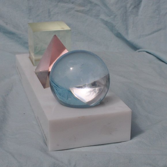 united airlines apollo services acrylic thingy desk art Advertising (532 - Picture 9 of 12